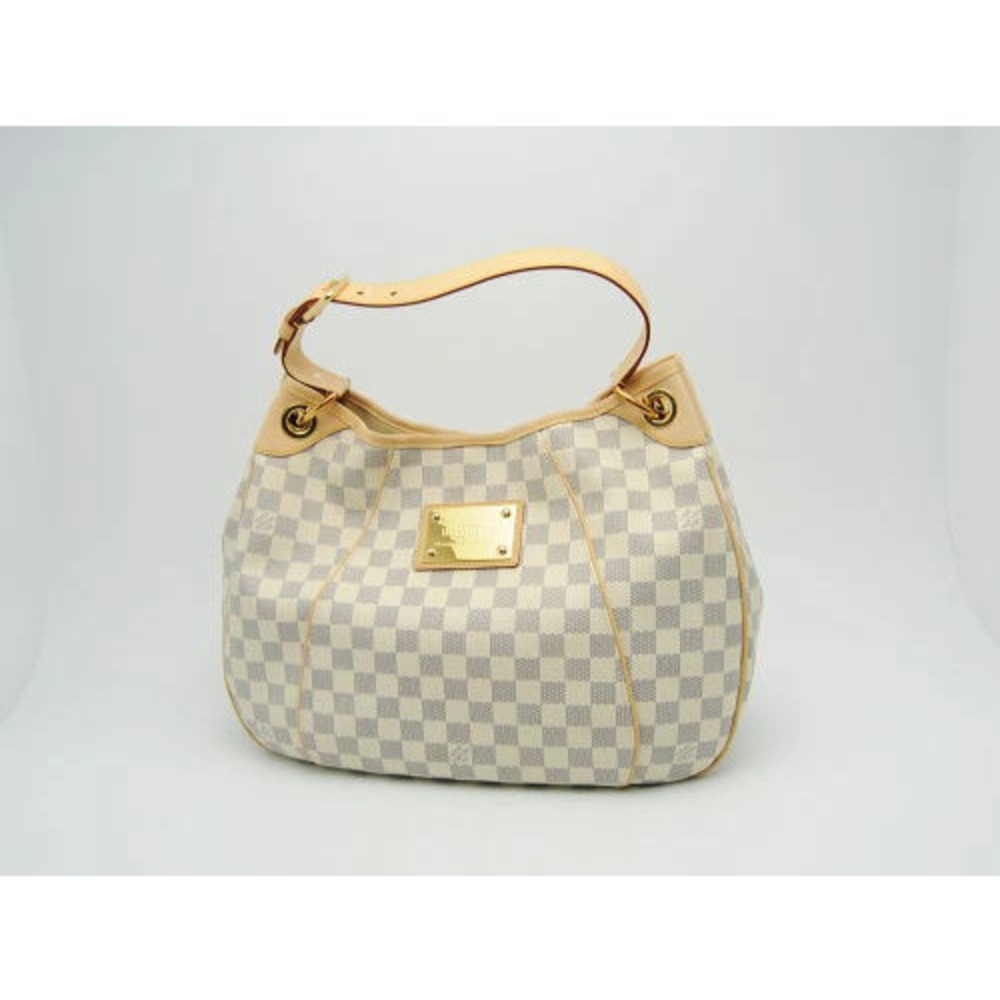 Louis Vuitton Bag Damier Azur White Galliera